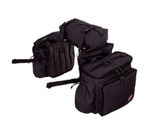 Deluxe Insulated Leakproof Cooler Saddle Bag with Additional Cantle Bag and S...
