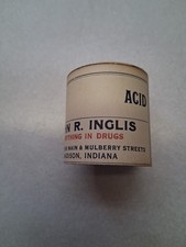 ROLL Pharmacy Labels APOTHECARY Spts. Of-JOHN R. INGLIS DRUGS-MADISON , INDIANA