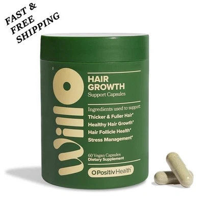 WILLO Hair Growth Support for Women – Thicker, Fuller Hair & Healthy Hair Suppor - Image 1 of 4