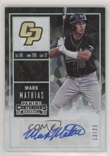 2015 Contenders College Ticket Cracked Ice 13/23 Mark Mathias (Batting) Auto 1b7