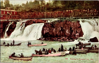 #ad Oregon City Oregon OR : BOAT SCENE m 21 BA7796 C $11.24