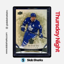 2022 UD BLACK DIAMOND AUSTON MATTHEWS EXQUISITE COLLECTION VETERANS GOLD /99