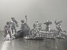 Lead Toy Figures Unpainted 10pc Lot