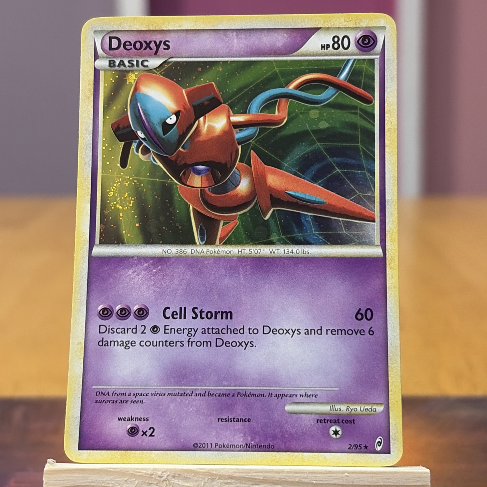 Pokemon Card: Deoxys 2/95 Call of Legends Holo Rare Psychic TCG