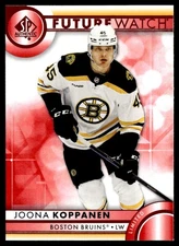 JOONA KOPPANEN 2023-24 SP AUTHENTIC LIMITED RED FUTURE WATCH RC BOSTON BRUINS