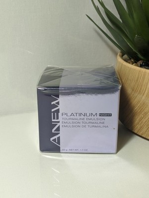 NIB Avon Anew Platinum Night Tourmaline Emulsion1.7 Oz