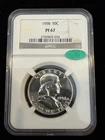 1958 Proof Franklin Silver Half Dollar, NGC PR67 CAC Great US Type Coin!