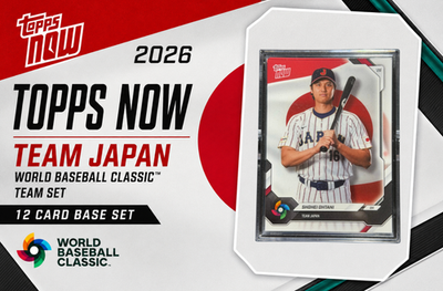 2026 Topps NOW • Team Japan • World Baseball Classic Team Set • 12 
