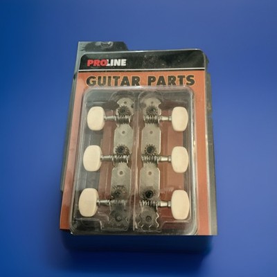 New Proline 3+3 Tuning Machine Set, Open Gear Plank Chrome
