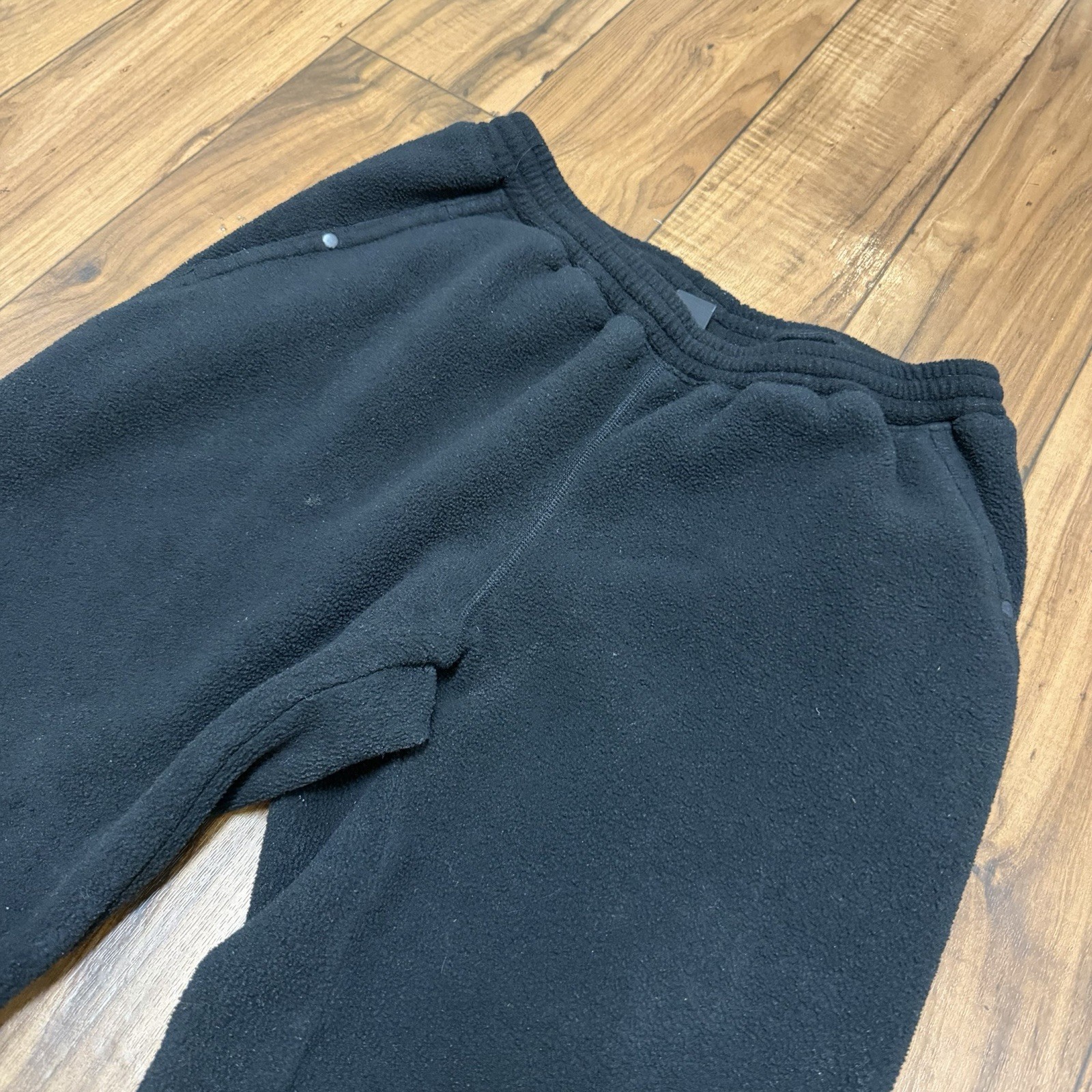 Vtg 90s Patagonia Synchilla Fleece Jogger Gaucho Pants Mens Large Black USA Made thumbnail 3