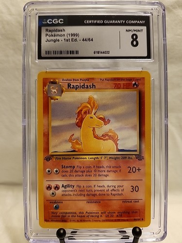 Rapidash (1st Edition) graded CGC 8 for sale on eBay