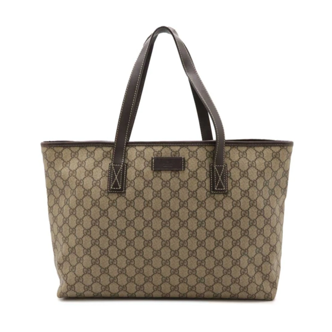 Sac fourre tout GUCCI GG Supreme GG Plus sac à bandoulière semi épaule PVC cuir kaki