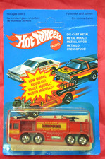 VTG Hot Wheels 1979 Workhorses Airport Rescue Fire Engine France Red Grail *RARE