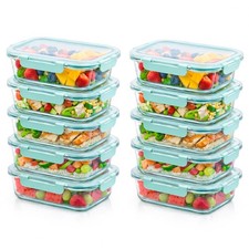 Innoteck Meal Prep Containers 1040ml Glass With Snap Lock Airtight Leakproof Lid