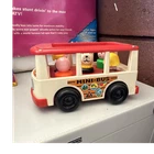 Fisher-Price Little People FP-141 Mini Bus Toy Vehicle, Vintage 1969