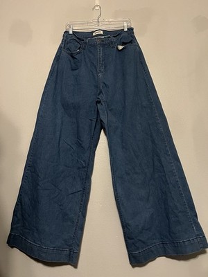 Y2K Hot Topic Aphrodite Womens Size 11 Extreme Wide Leg Skater Jeans Punk Grunge