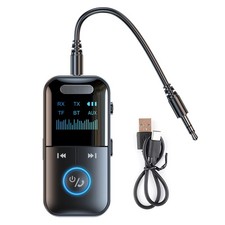Bluetooth5.4 Audio Music Wireless Receiver AUX 3.5mm Home Car Connector W/ Cable