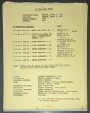 AS THE WORLD TURNS 1981 Original CBS Soap Opera TYPEWRITTEN SCRIPT 74+ Pages