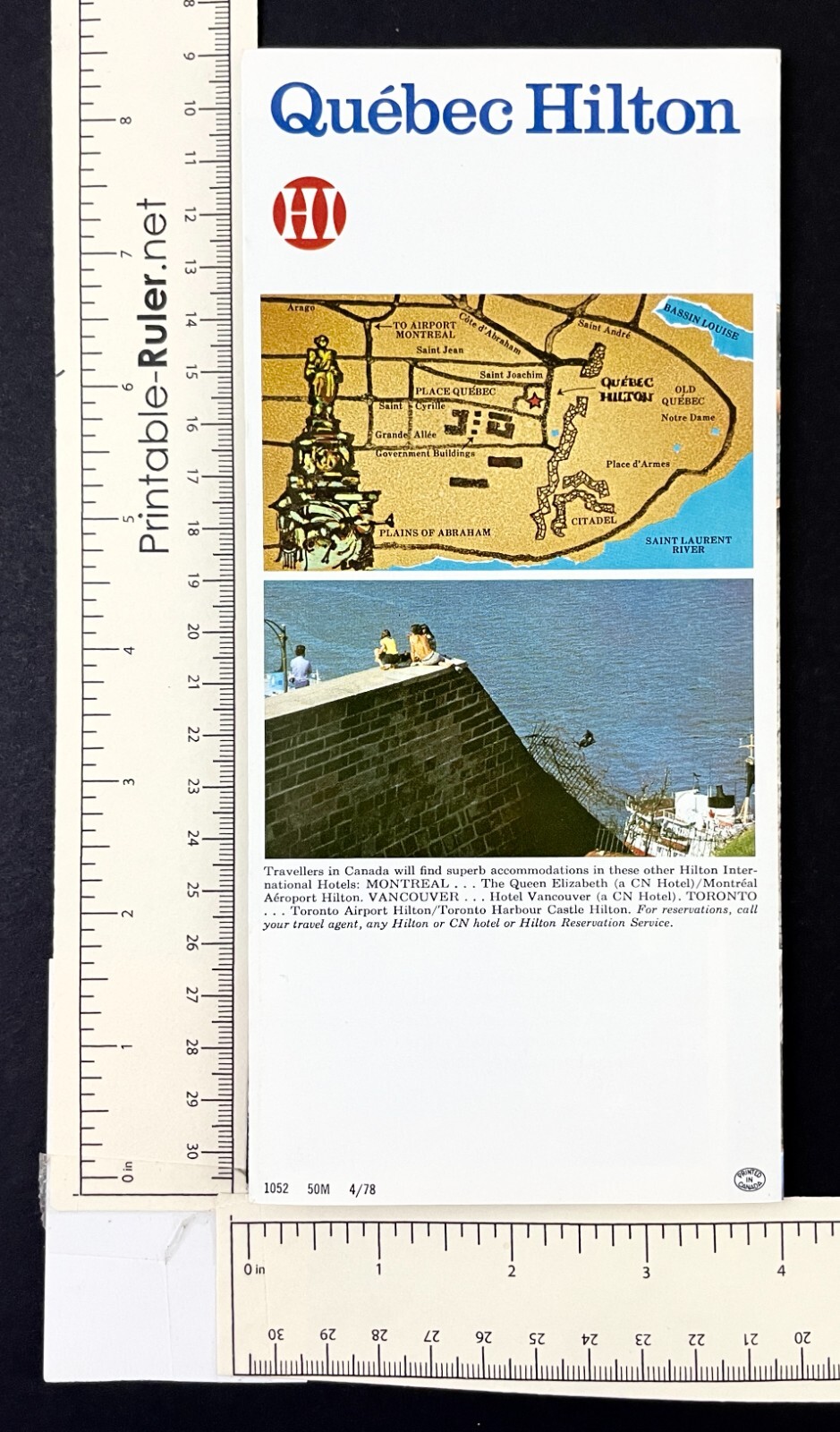 1978 Quebec Hilton Hotel Vintage Canada Travel Brochure British Columbia Tourist thumbnail 4