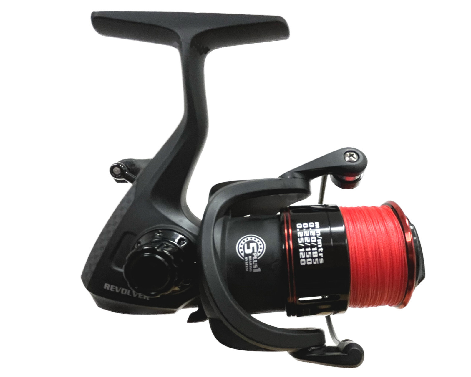 Hunter Pro Revolver Spinning Lure Fishing reel complete with braid. 5+1