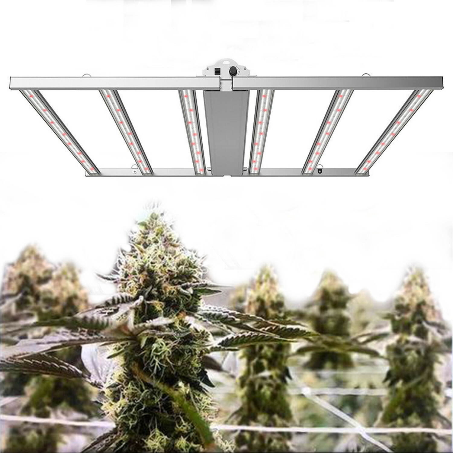 S 660w, 0-10v Dimmable Foldable Full Spectrum Led Plant Grow Light
