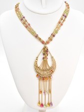 17 Bijoux Terner Gold-T Multi-strand Multicol...