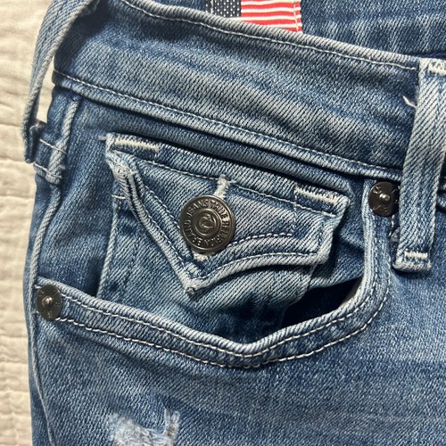 Jeans donna True Religion blu Halle vita media super skinny elasticizzato *taglia 25x28 - Foto 4 di 10