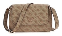Guess Meridian Ii Flap Crossbody Bag Schultertasche UmhäNgetasche Latte Logo Neu