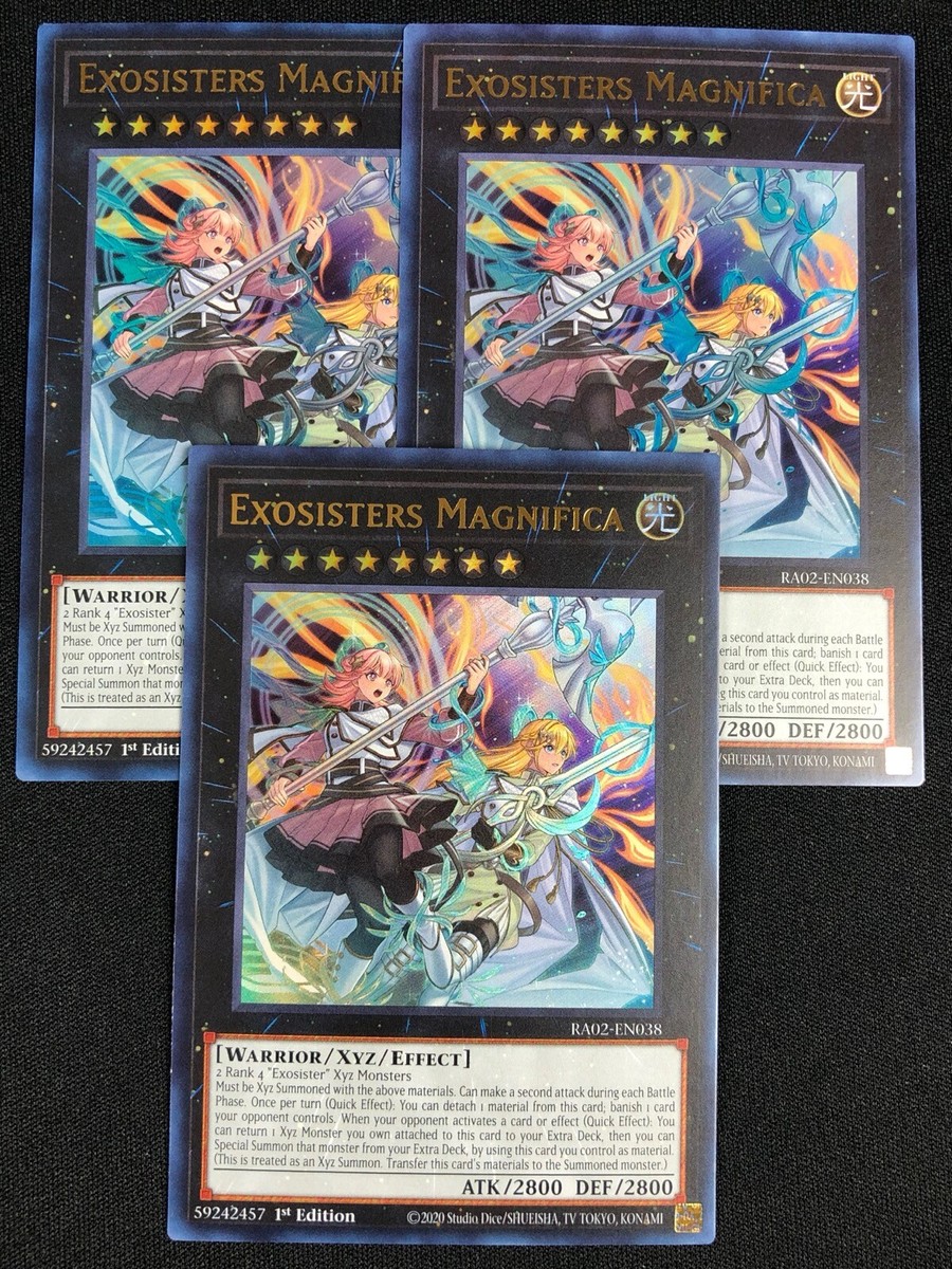 YUGIOH EXOSISTERS MAGNIFICA RA02-EN038 1ST ULTRA X3 (NM) Rarity Collection  2 | eBay