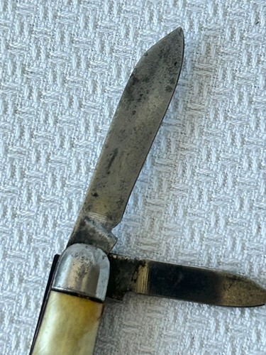 Vintage Ca. 1940 Hammer Brand Two Blade Keychain / Fob Knife - Picture 5 of 13
