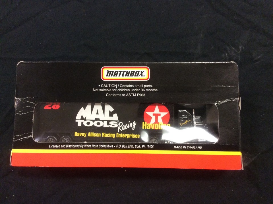 Mac Racing Action Set Matchbox Mac Tools Racing Davey Allison | eBay