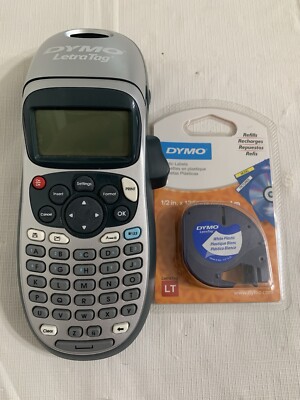 Dymo Letra Tag LT-100H Portable Label Maker Blue - Extra Labels