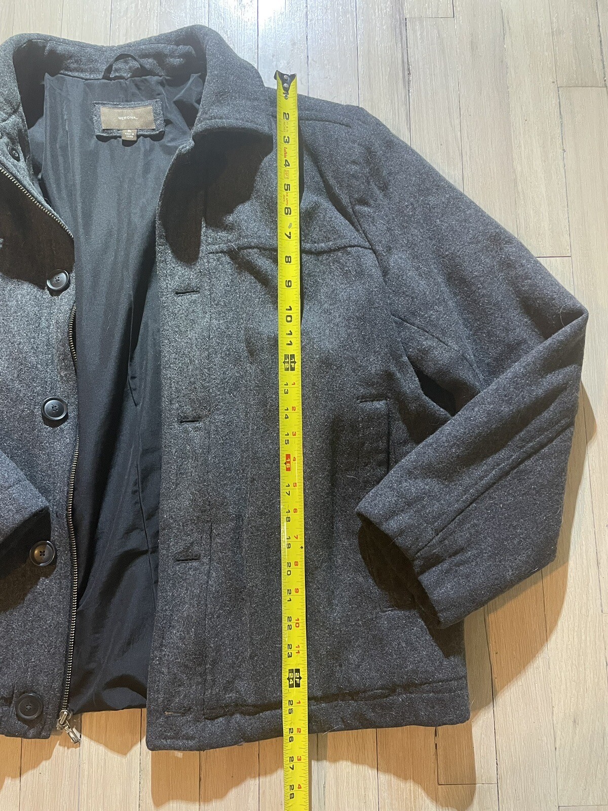 Mens Wool Winter Jacket, XL eBay