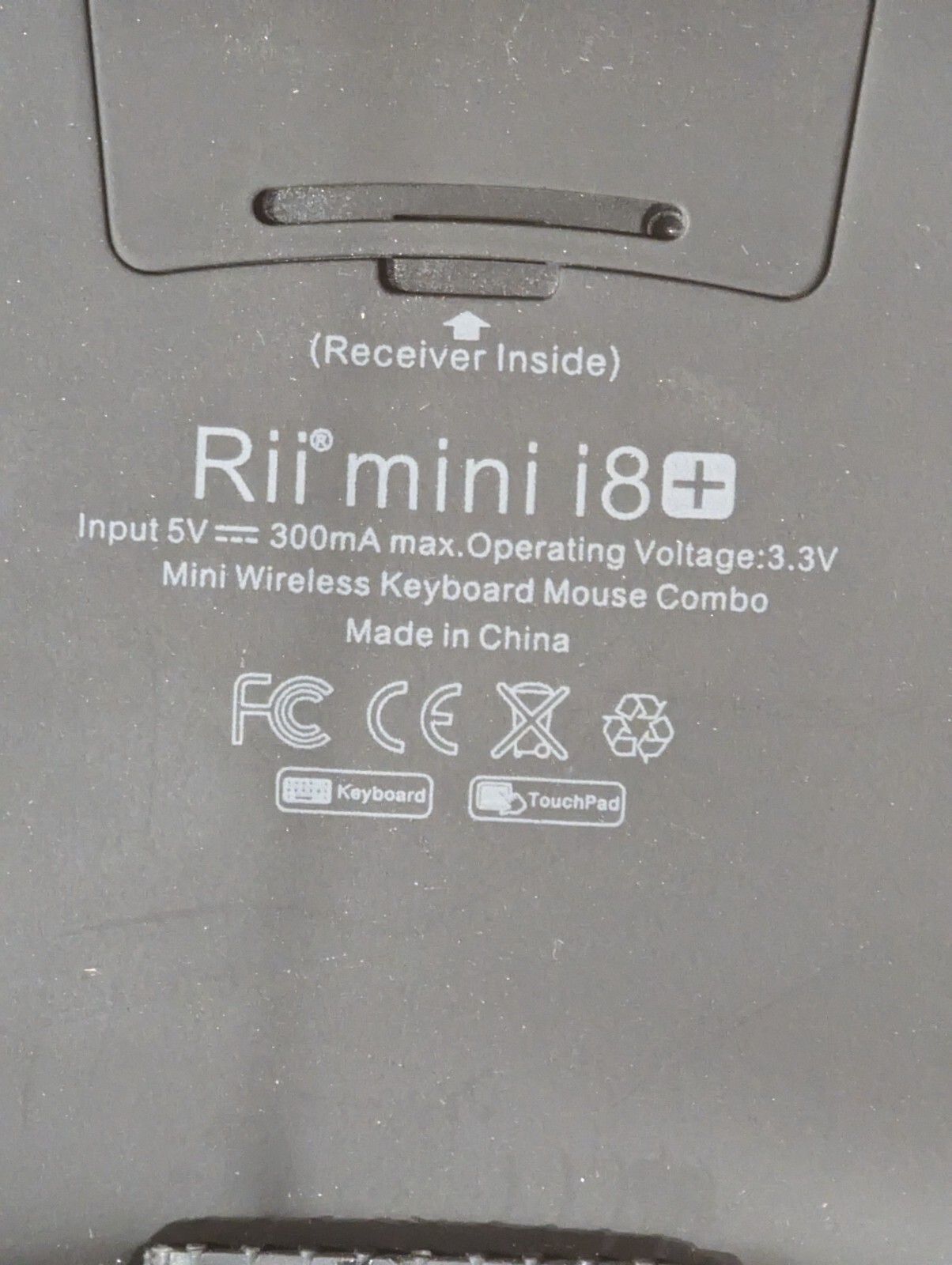 Rii i8 2.4Ghz Mini Wireless Keyboard +Touchpad for PC Android smart TV PS4