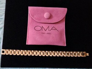 Authentic OMA the Label "Time Piece" Bracelet 18k Gold Plated