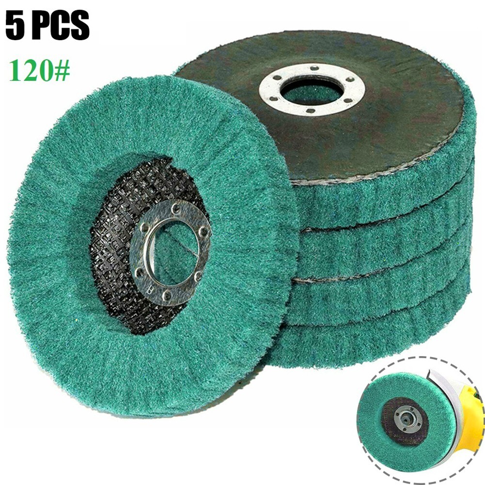 Nylon Flap Discs Metal Polishing Buffing Wheel for Angle Grinder (4in