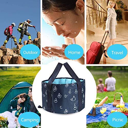 Collapsible Bucket for Soaking Feet, Portable Travel Foot Bath Tub, Foot - Picture 8 of 8