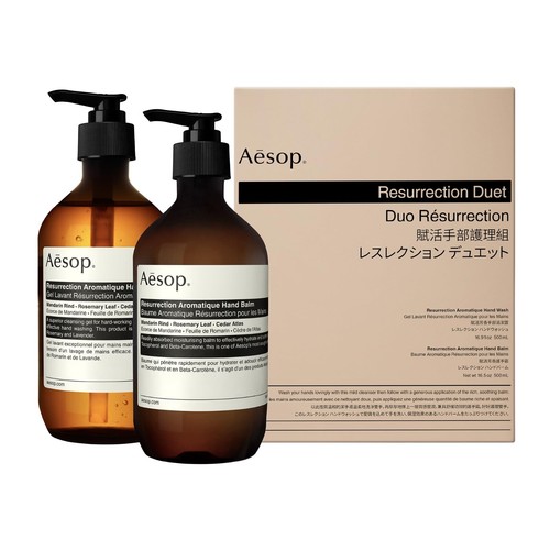 Aesop Resurrection Duet | Sanfte Reinigung | Handwäsche & Handbalsam | 16,9oz/500mL
