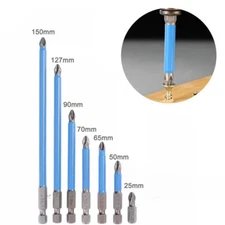 7Pcs PH2 Screwdriver Head Drill Bit Hex Shank Magnetic Non-Slip  Electric Tools