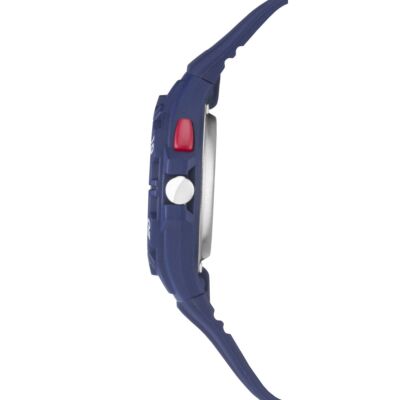 SINAR XB-37-1 Orologio Sportivo Ragazzo - Quarzo, 10 Bar, Luci LED, Cinturino In Silicone, Antracite/Giallo