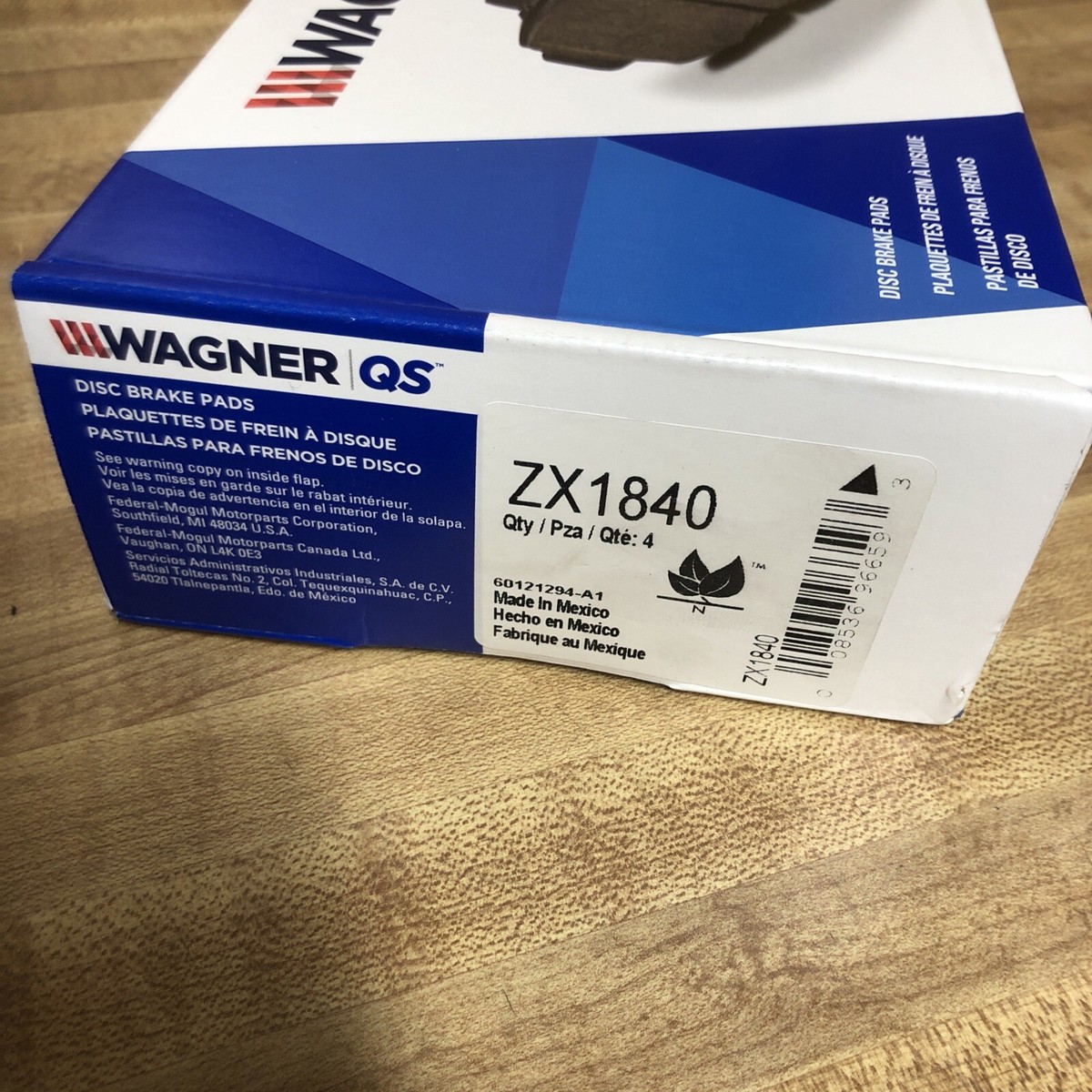 PSA10DB ギニュー 5503 Disc Brake Pad Set-QuickStop Disc Brake Pad Rear Wagner ZX1840 New