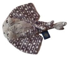 Juguete de peluche The Petting Zoo gris y punto manta raya picante