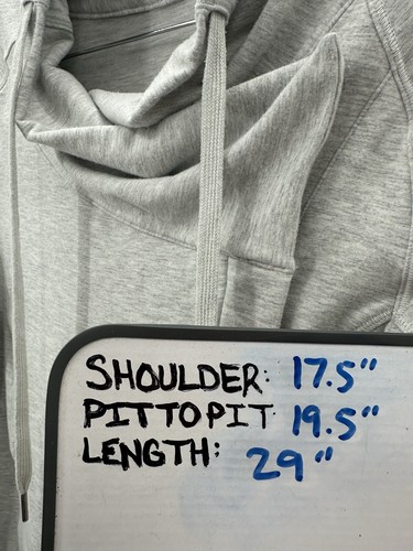 Veste femme Lululemon taille 8 Coast Easy Wrap col vachette gris fermeture éclair intégrale - Photo 9/9
