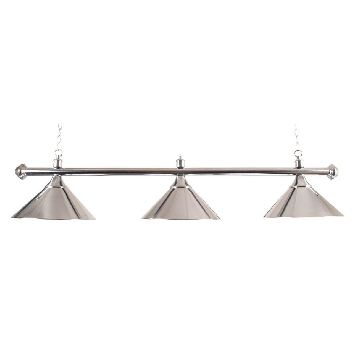 Pool Table Lights Chrome Shades And Bar With Chain E27. CE and RoHS Approved