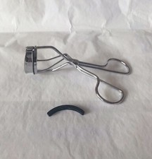 Eyelash Curler Silver Slightly Used Condition with ONE Refill Rubber Pad