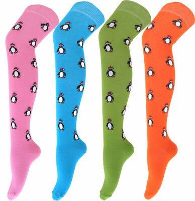 WEIHNACHTSSTRUMPF Overknee Cotton Rich Funky TIER Muster Socken