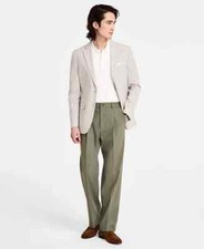  295 Tommy Hilfiger Men's Tan Grey Modern-Fit Sport Coat 44R yjl3025