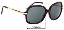 SFx Replacement Sunglass Lenses fits Michael Kors MK2024 Adrianna II - 57mm Wide