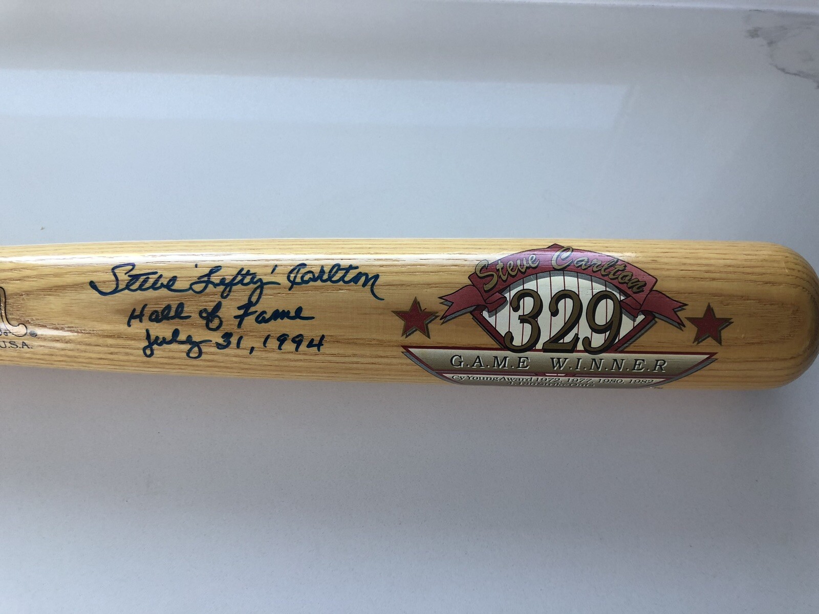 Steve Carlton Signed Phillies Cooperstown Special Edition Bat PSA/DNA #AL36956 - Picture 8 of 9