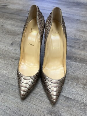 christian Louboutin snakeskin heels SIZE: 42 | eBay